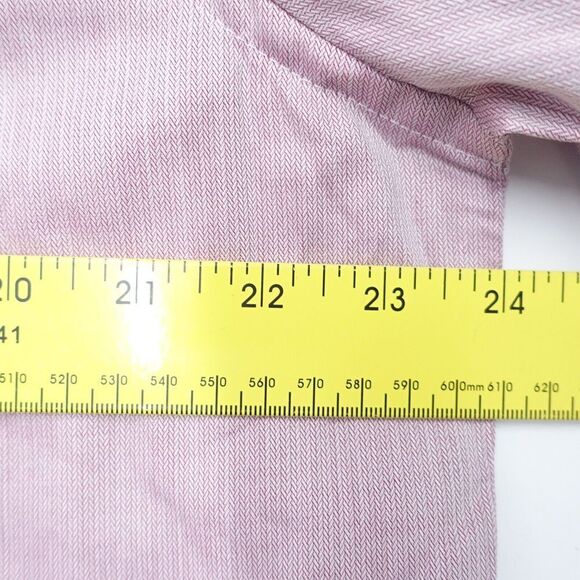 Arrow Dress Shirt Men's Large (16-16.5) Pink Classic-Fit Long Sleeve Button-Up - Picture 6 of 6